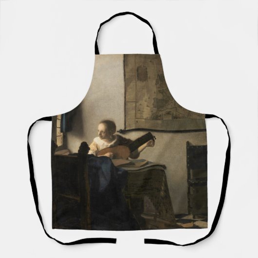 Johannes Vermeer - Junge Frau mit Lute Schürze (Vorderseite)