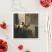 Johannes Vermeer - Junge Frau mit Lute Serviette (Beispiel)