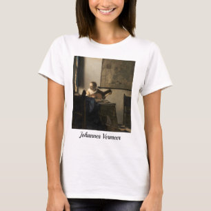 Johannes Vermeer - Junge Frau mit Lute T-Shirt