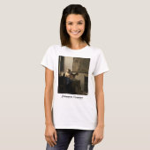 Johannes Vermeer - Junge Frau mit Lute T-Shirt (Vorne ganz)