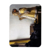 Johannes Vermeer - Junge Frau mit Pearl Necklace Magnet (Vertikal)