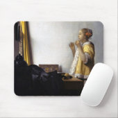 Johannes Vermeer - Junge Frau mit Pearl Necklace Mousepad (Mit Mouse)