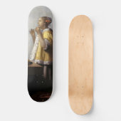 Johannes Vermeer - Junge Frau mit Pearl Necklace Skateboard (Vorderseite)