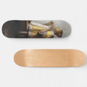 Johannes Vermeer - Junge Frau mit Pearl Necklace Skateboard (Horizontal)