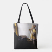 Johannes Vermeer - Junge Frau mit Pearl Necklace Tasche (Rückseite)