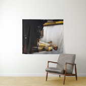 Johannes Vermeer - Junge Frau mit Pearl Necklace Wandteppich (Beispiel (Horizontal))