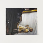 Johannes Vermeer - Junge Frau mit Pearl Necklace Wandteppich (Vorderseite (Horizontal))