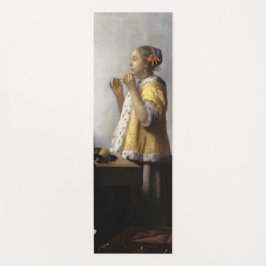 Johannes Vermeer - Junge Frau mit Pearl Necklace Yogamatte
