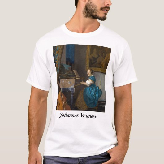 Johannes Vermeer - Lady sitzt bei einer Jungfrau T-Shirt (Vorderseite)