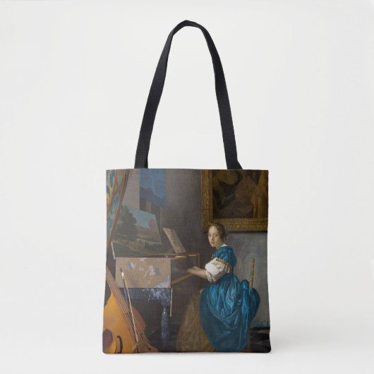 Johannes Vermeer - Lady sitzt bei einer Jungfrau Tasche (Vorderseite)