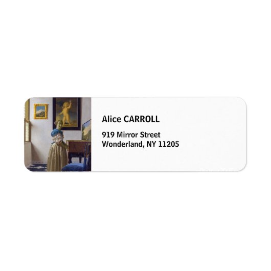 Johannes Vermeer - Lady Stehend bei einer Jungfrau (Vorne)