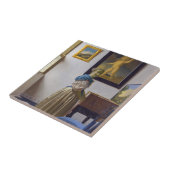 Johannes Vermeer - Lady Stehend bei einer Jungfrau Fliese (Seite)