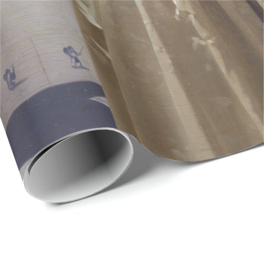 Johannes Vermeer - Lady Stehend bei einer Jungfrau Geschenkpapier (Rolleneckpunkt)