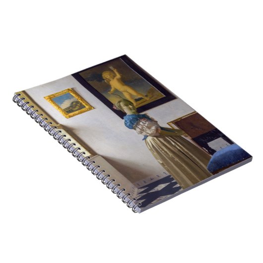 Johannes Vermeer - Lady Stehend bei einer Jungfrau Notizblock (Rechte Seite)