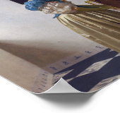 Johannes Vermeer - Lady Stehend bei einer Jungfrau Poster (Ecke)