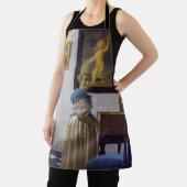 Johannes Vermeer - Lady Stehend bei einer Jungfrau Schürze (InSitu)