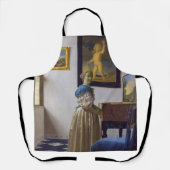 Johannes Vermeer - Lady Stehend bei einer Jungfrau Schürze (Vorderseite)