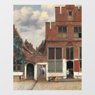 Johannes Vermeer - Little Street Fensteraufkleber