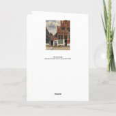 Johannes Vermeer - Little Street Karte (Rückseite)