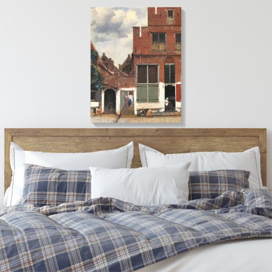 Johannes Vermeer - Little Street Leinwanddruck (Insitu (Schlafzimmer))