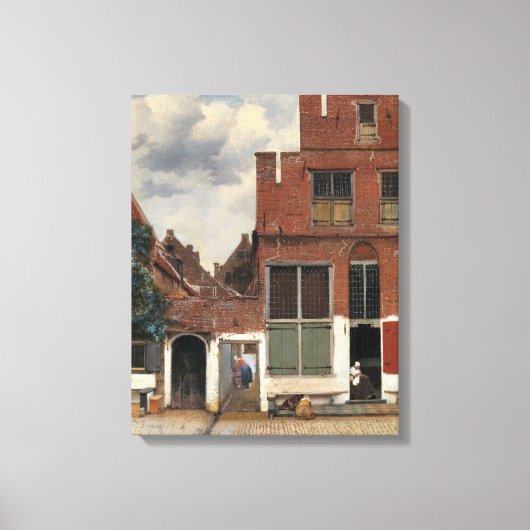 Johannes Vermeer - Little Street Leinwanddruck (Vorderseite)