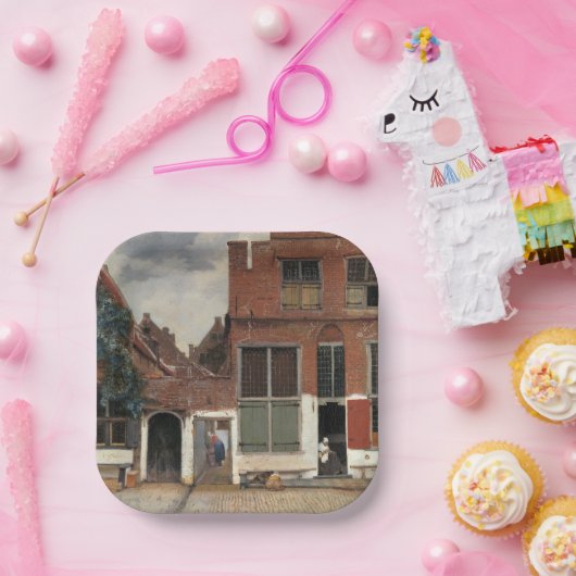 Johannes Vermeer - Little Street Pappteller (Party)