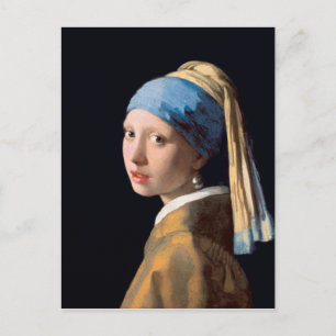 JOHANNES VERMEER - Mädchen mit dem Perlenohrring 1 Postkarte