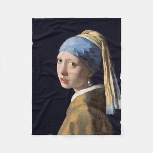 JOHANNES VERMEER - Mädchen mit einem Perlenohrring Fleecedecke (Vorderseite)