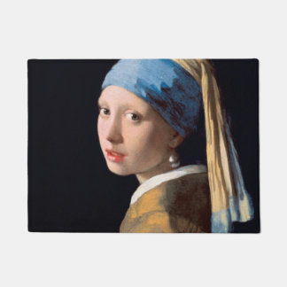 JOHANNES VERMEER - Mädchen mit einem Perlenohrring Fußmatte