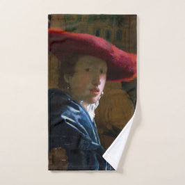 Johannes Vermeer - Mädchen mit einem Red Hat Badhandtuch Set