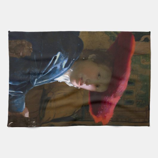 Johannes Vermeer - Mädchen mit einem Red Hat Geschirrtuch (Horizontal)