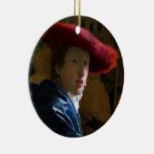 Johannes Vermeer - Mädchen mit einem Red Hat Keramik Ornament (Rechts)