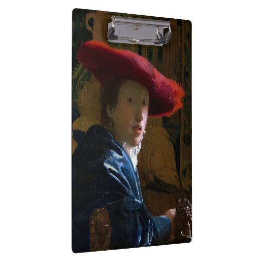 Johannes Vermeer - Mädchen mit einem Red Hat Klemmbrett (Rechts)