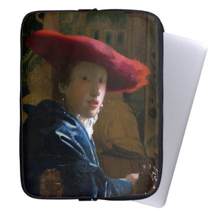 Johannes Vermeer - Mädchen mit einem Red Hat Laptopschutzhülle