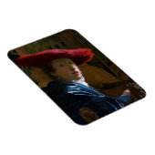 Johannes Vermeer - Mädchen mit einem Red Hat Magnet (Rechte Seite)