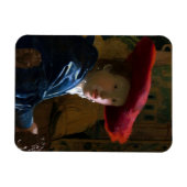 Johannes Vermeer - Mädchen mit einem Red Hat Magnet (Horizontal)