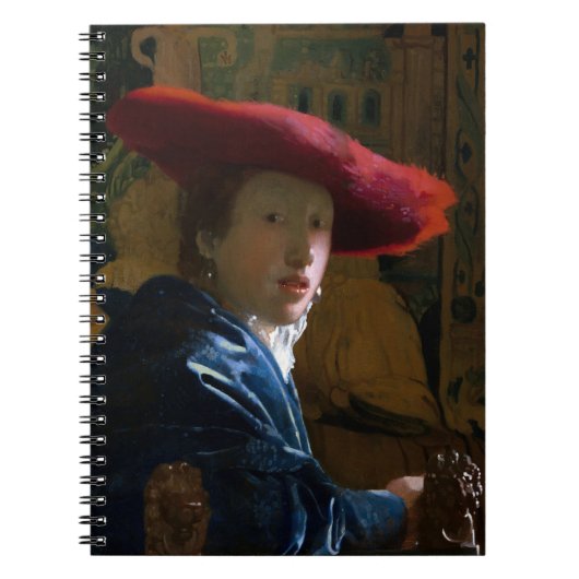 Johannes Vermeer - Mädchen mit einem Red Hat Notizblock (Vorderseite)