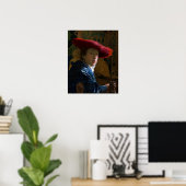 Johannes Vermeer - Mädchen mit einem Red Hat Poster (Heimbüro)