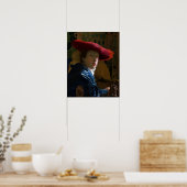 Johannes Vermeer - Mädchen mit einem Red Hat Poster (Küche)