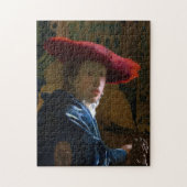 Johannes Vermeer - Mädchen mit einem Red Hat Puzzle (Vertikal)
