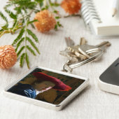 Johannes Vermeer - Mädchen mit einem Red Hat Schlüsselanhänger (Seite)