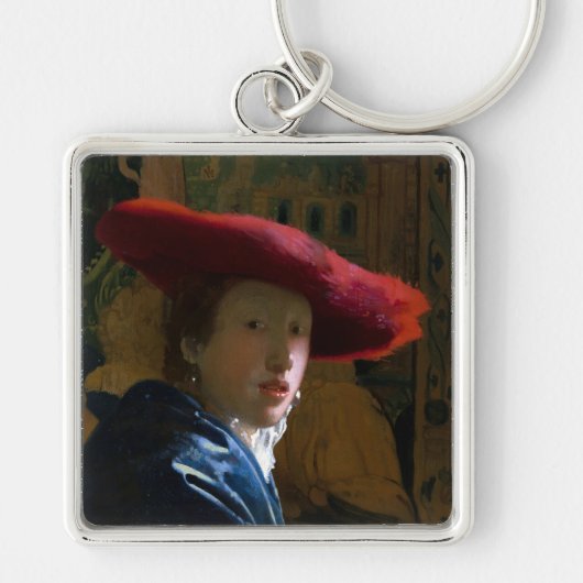 Johannes Vermeer - Mädchen mit einem Red Hat Schlüsselanhänger (Vorne)