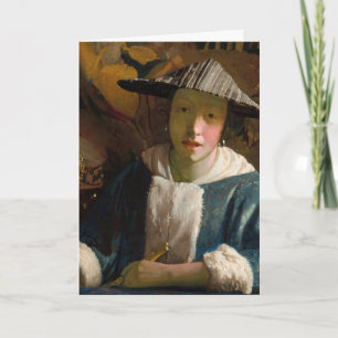 Johannes Vermeer - Mädchen mit Flute Karte