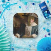 Johannes Vermeer - Mädchen mit Flute Pappteller (Party)