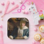 Johannes Vermeer - Mädchen mit Flute Pappteller (Party)