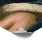 Johannes Vermeer - Mädchen mit Flute Poster (Ecke)