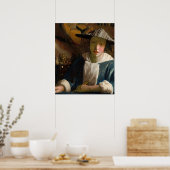 Johannes Vermeer - Mädchen mit Flute Poster (Küche)