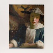 Johannes Vermeer - Mädchen mit Flute Puzzle (Vertikal)