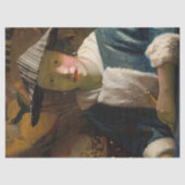 Johannes Vermeer - Mädchen mit Flute Seidenpapier (Vorderseite)