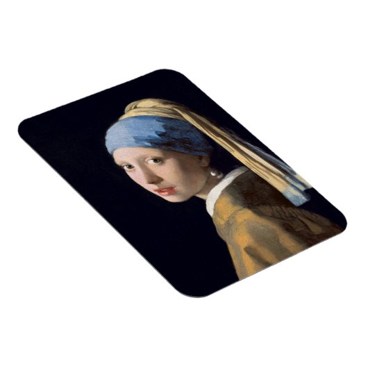 JOHANNES VERMEER - Mädchen mit Perlenohrring 1665 Magnet (Rechte Seite)
